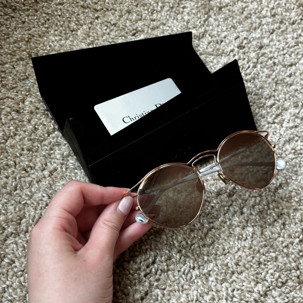 Dior Rose Gold Sunglasses